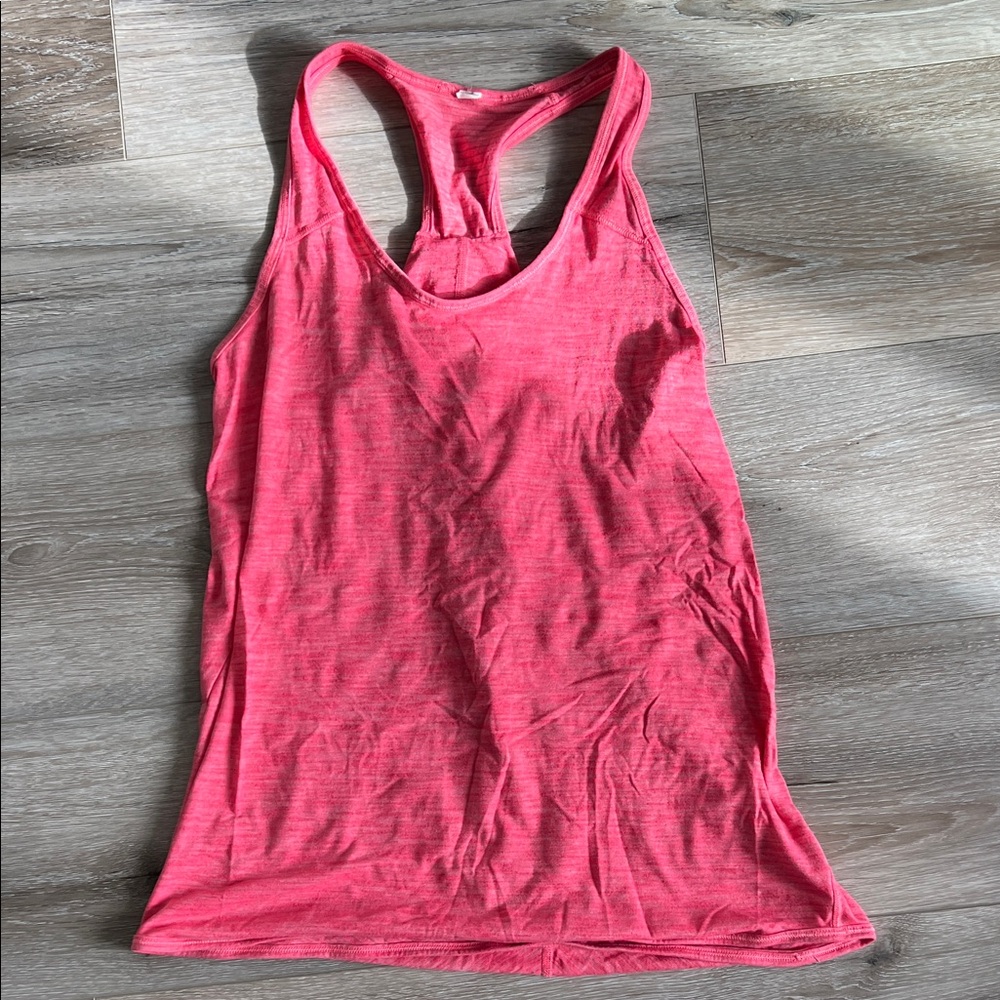 lululemon athletica Coral Racerback Tank Top